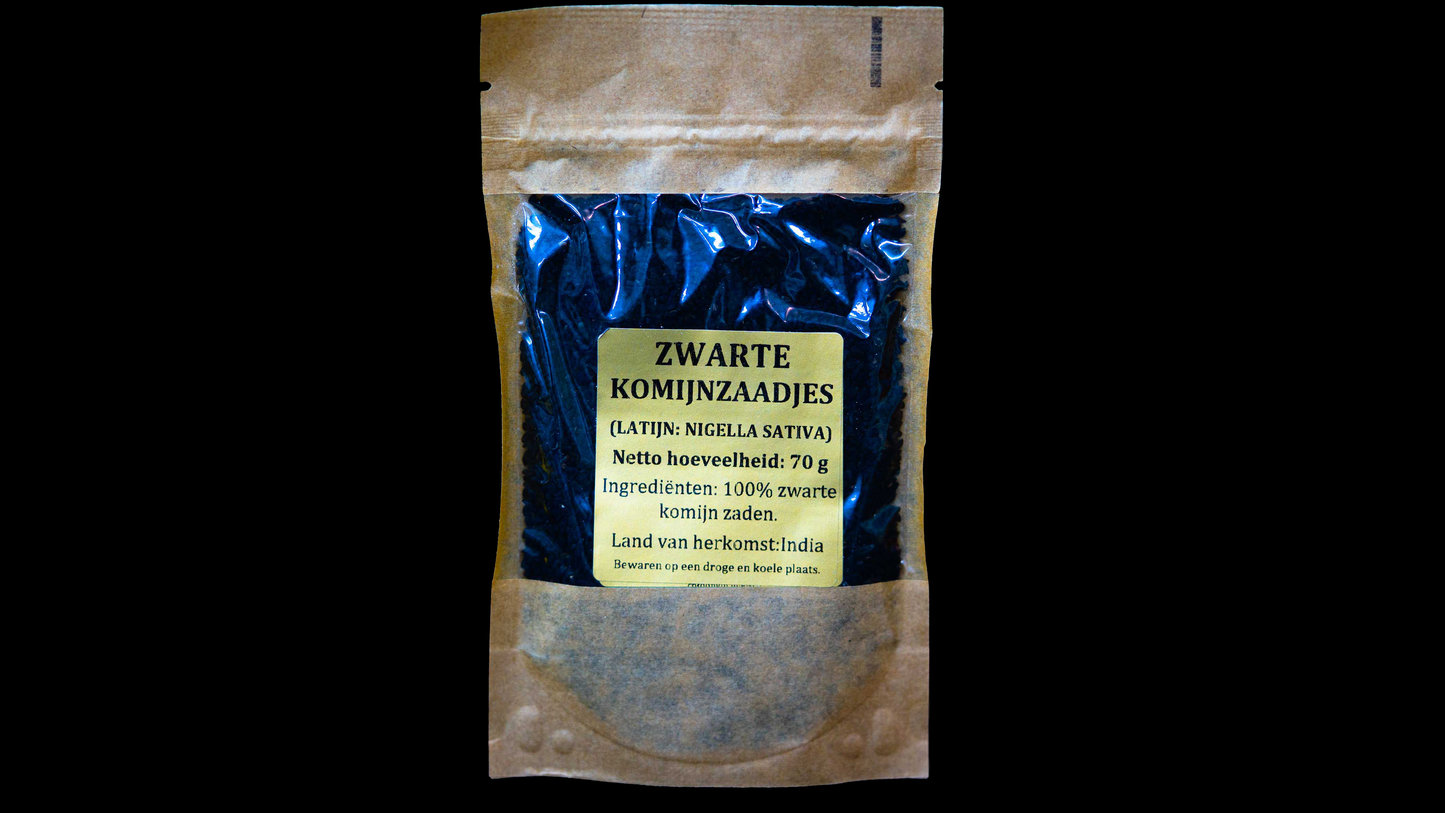 ZWARTE KOMIJNZAADJES (LATIJN: NIGELLA SATIVA)