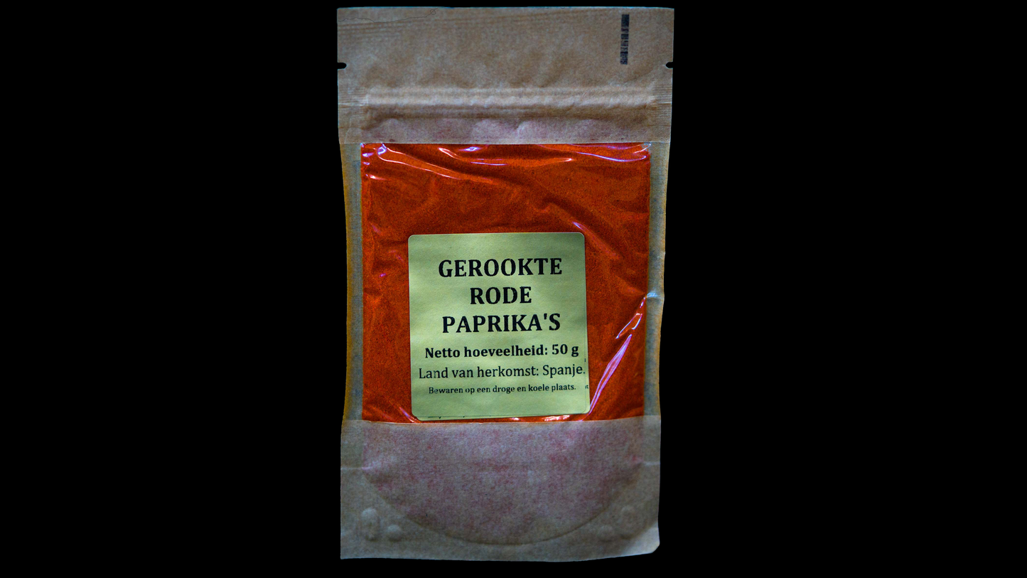 GEROOKTE RODE PAPRIKA'S